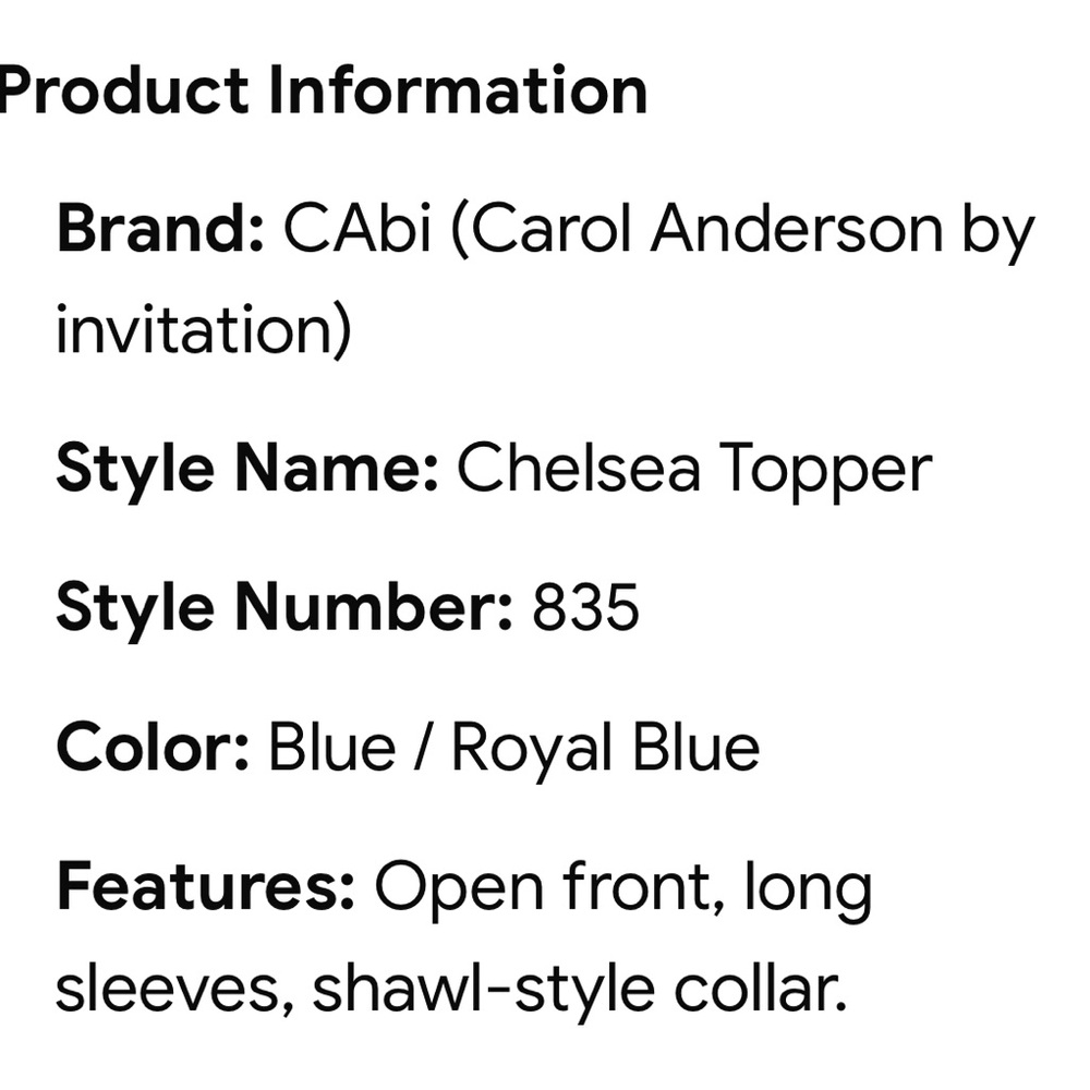 CAbi Chelsea Topper sweater - Picture 4 of 5